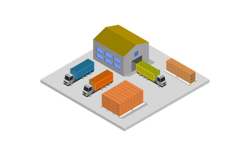 Download Vector "Isometric warehouse on white background - Vector Image" / Isometric warehouse on white background - Vector Image - Vector на тему графика logistic,merchandise,transportation,forklift,business,delivery,vector,storage,box,truck,freight,storehouse,warehouse,isometric,cargo,3d,goods,loader,commercial,transport