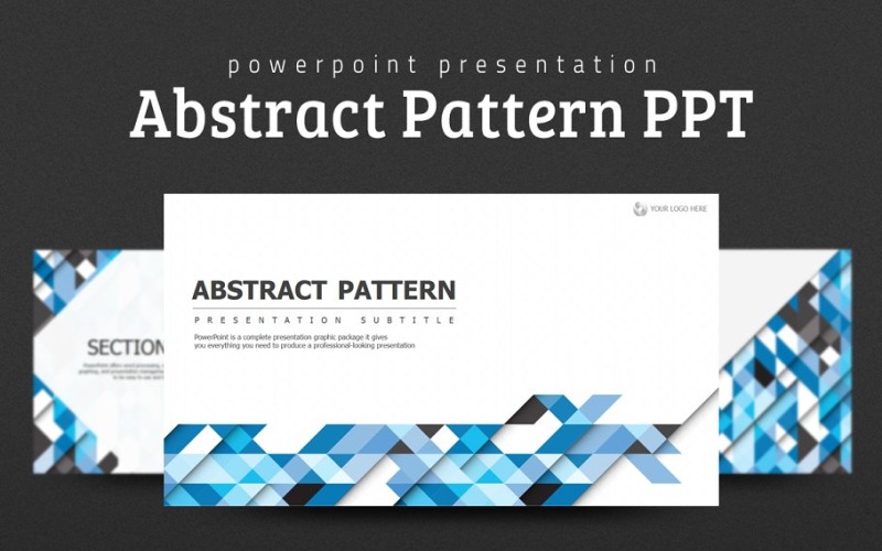 Abstract Pattern PPT PowerPoint template - TemplateMonster