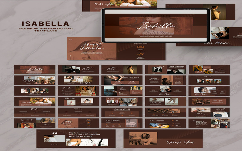 Isabella Presentatie PowerPoint-sjabloon