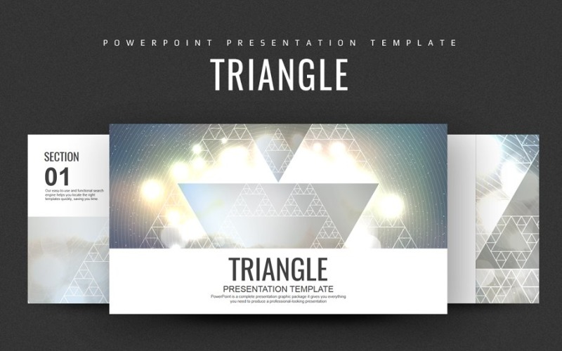 Modèle PowerPoint triangulaire
