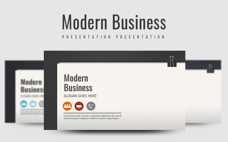 Nowoczesny biznesowy szablon PowerPoint