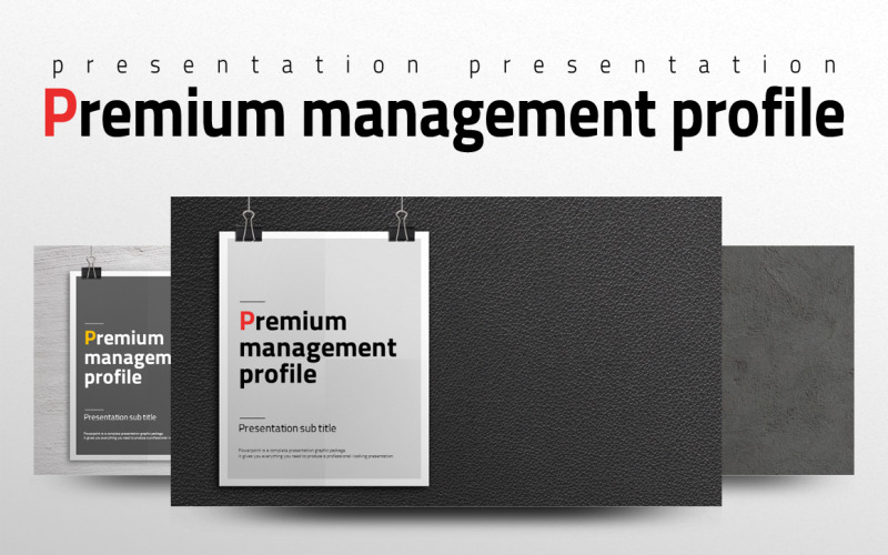 Premium managementprofiel PowerPoint-sjabloon