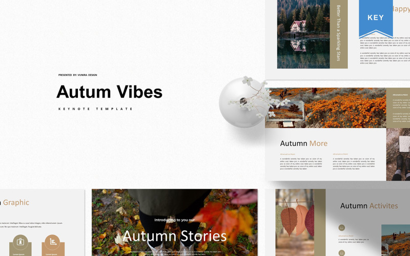 Autum Vibes - шаблон Keynote