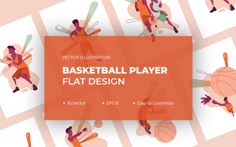 Download Иллюстрация "Playing Basketball Set - Illustration" / Playing Basketball Set - Illustration - Иллюстрация на тему графика vector,basketball,ball,sport,game,basket,team,set,player,illustration,athlete,male,jump,people,action,black,isolated,activity,competition,run,active,recreation,dunk,man,silhouette,professiona