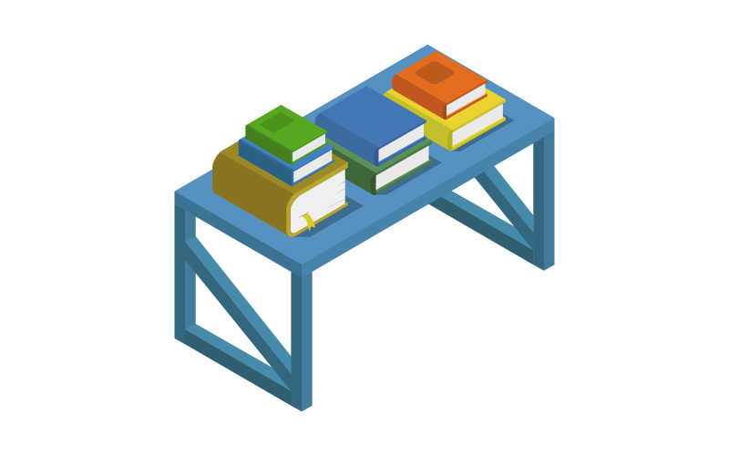 Download Vector "Desk with isometric books on background - Vector Image" / Desk with isometric books on background - Vector Image - Vector на тему графика vector,design,computer,concept,book,desk,isometric,3d,online,mobile,digital,internet,device,infographic,workplace,illustration,designer,business,isometry,table