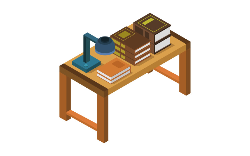 Download Vector "Desk With Isometric Books on Background - Vector Image" / Desk With Isometric Books on Background - Vector Image - Vector на тему графика vector,design,computer,concept,book,desk,isometric,3d,online,mobile,digital,internet,device,infographic,workplace,illustration,designer,business,isometry,table