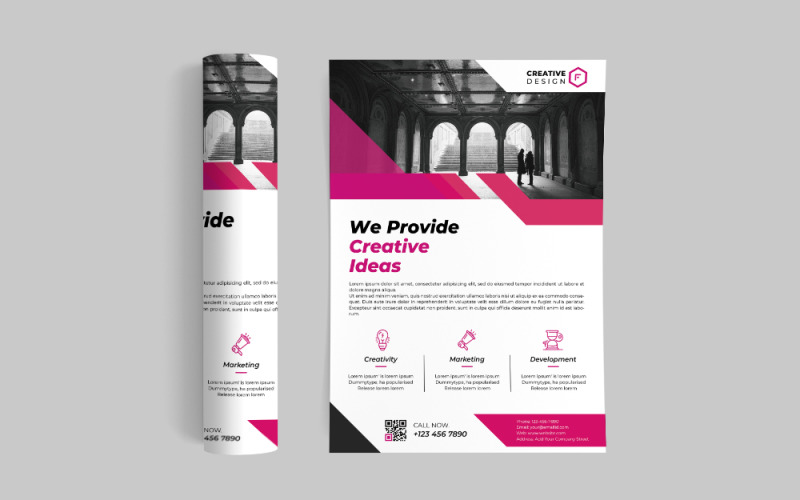 Download Фирменный стиль "Enterprise Flyer - Corporate Identity Template" / Enterprise Flyer - Corporate Identity Template - Фирменный стиль на тему графика flyer,business,enterprise,introduction,vector,company,flyer,simplicity,currency,template