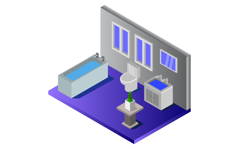 Download Vector "Isometric bathroom on background - Vector Image" / Isometric bathroom on background - Vector Image - Vector на тему графика illustration,home,room,vector,design,flat,modern,interior,icon,isometric,bathroom,furniture,bidet,washroom,sanitary,closet,washbasin,set,restroom,bath