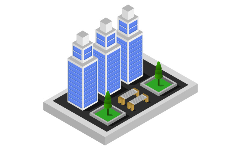 Download Vector "Isometric skyscraper illustrated on white - Vector Image" / Isometric skyscraper illustrated on white - Vector Image - Vector на тему графика apartment,urban,residential,home,skyscraper,estate,isometric,business,set,tower,architecture,vector,construction,modern,3d,building,house,isolated,icon,exterior