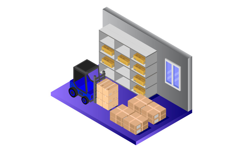 Download Vector "Isometric warehouse on white background - Vector Image" / Isometric warehouse on white background - Vector Image - Vector на тему графика logistic,merchandise,transportation,forklift,business,delivery,vector,storage,box,truck,freight,storehouse,warehouse,isometric,cargo,3d,goods,loader,commercial,transport