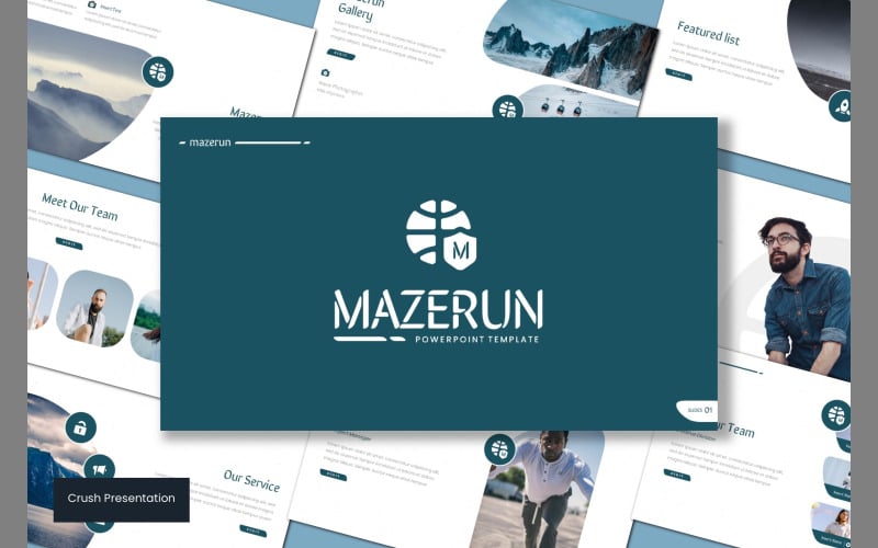 Mazerun PowerPoint-sjabloon