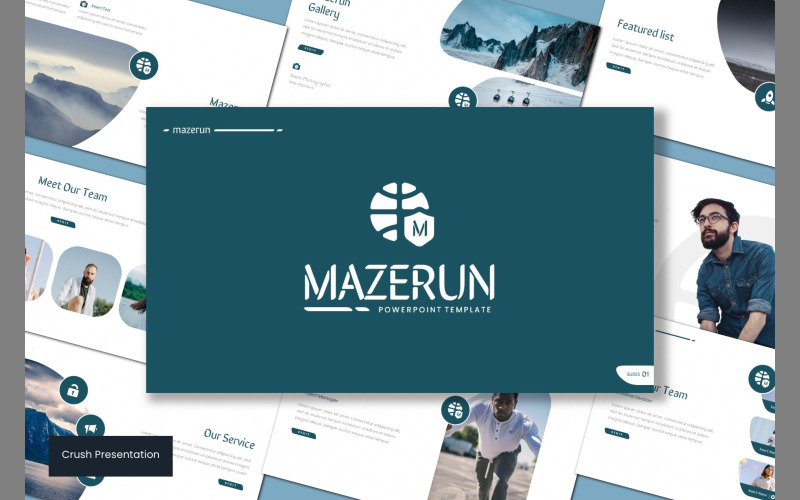 Modelo de PowerPoint Mazerun