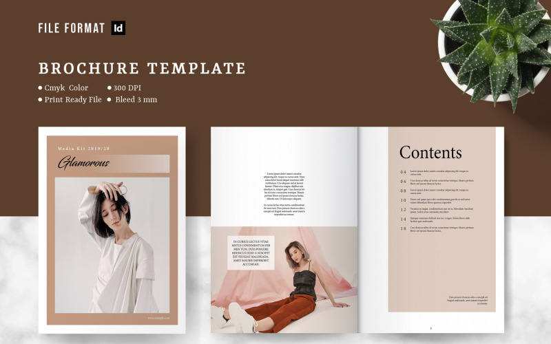 Download Фирменный стиль "Glamorous Media Press Kit - Corporate Identity Template" / Glamorous Media Press Kit - Corporate Identity Template - Фирменный стиль на тему графика media,press,kit,brochure,template,blogger,fashion,blog,indesign,indd,design,beauty,pitch,deck,service,guide,influencer,rate,sheet