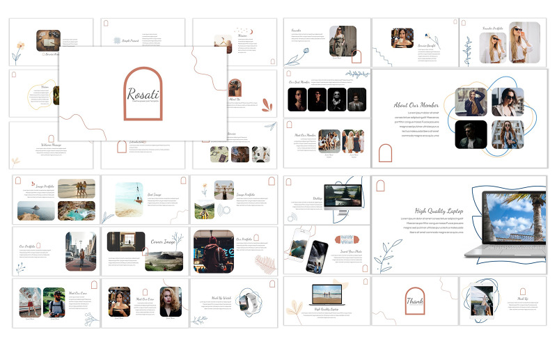 Rosati шаблон PowerPoint