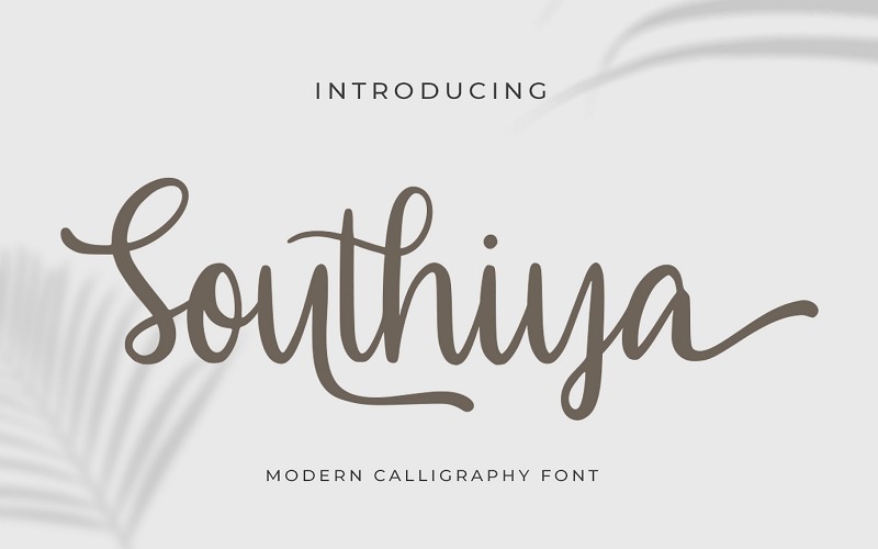Southiya - písmo moderní kaligrafie