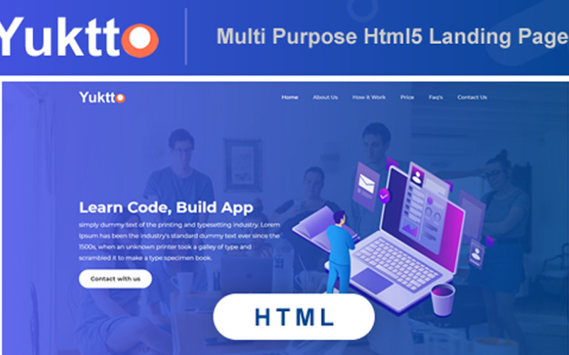 Yuktto | Modelo de site de negócios responsivo em HTML5 multifuncional
