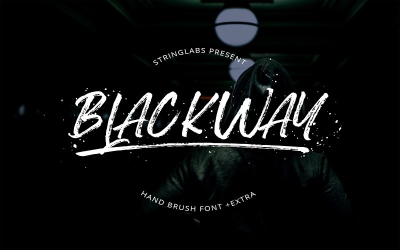 Blackway - Handbrush-lettertype