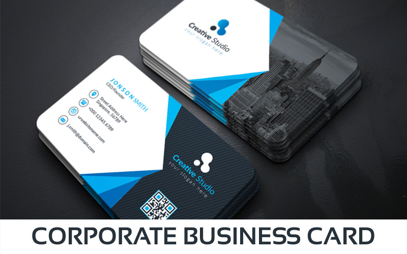 Download Фирменный стиль "Creative Studio Business Card - Corporate Identity Template" / Creative Studio Business Card - Corporate Identity Template - Фирменный стиль на тему графика print,designer,business,card,both,side,design,green,black,white,professional,modern,graphic,landscape,official,standard,creative,simple,web,logo