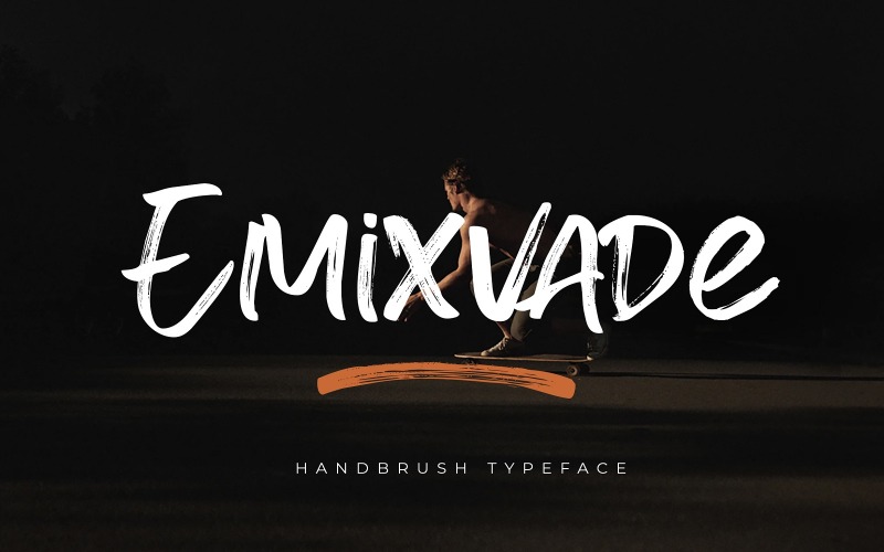 Emixvade - Handbrush-lettertype