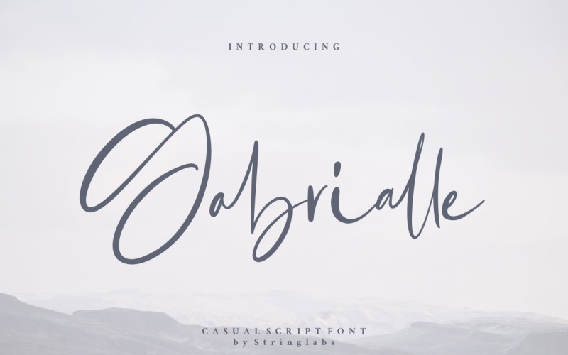 Gabrialle - Обычный курсивный шрифт