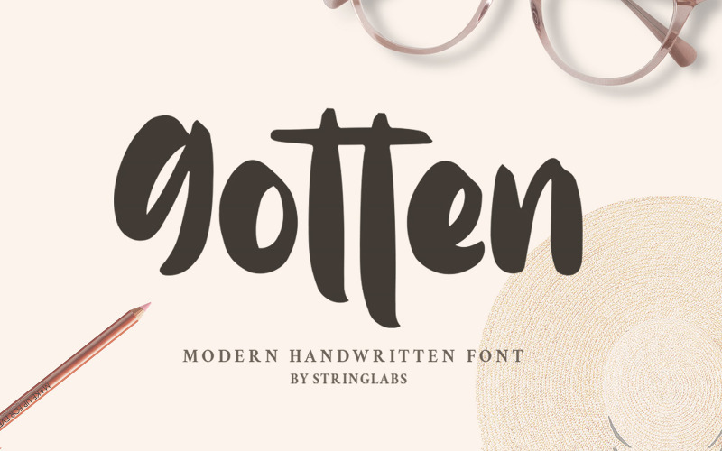 Gotten - Modern handgeschreven lettertype