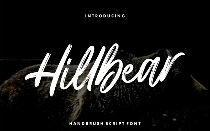 Download Шрифт "Hillbear - Handbrush Cursive Font" / Hillbear - Handbrush Cursive Font - Шрифт на тему графика handwritten,font,script,modern,logotype,handbrush,brush,brushpen,letter,typography,handwritting,boldscript,calligraphy,handdrawn,handlettering