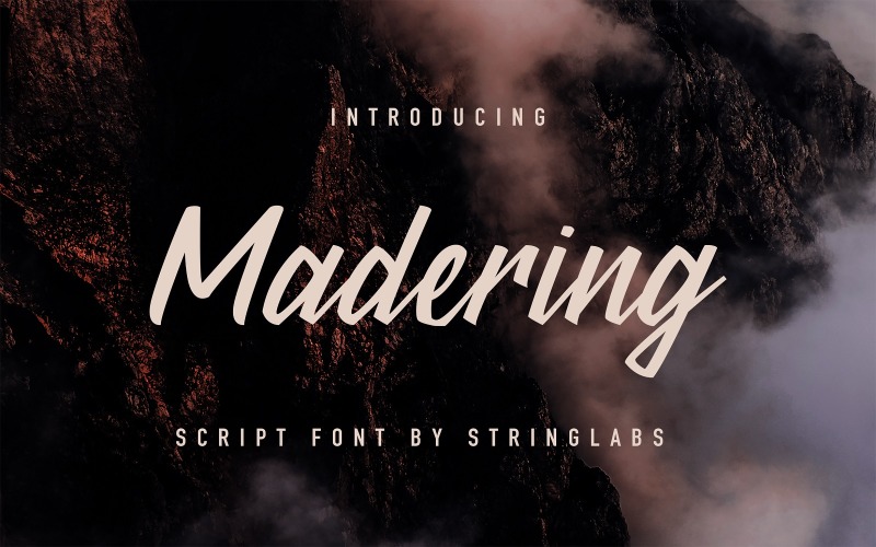 Madering - Fuente cursiva elegante