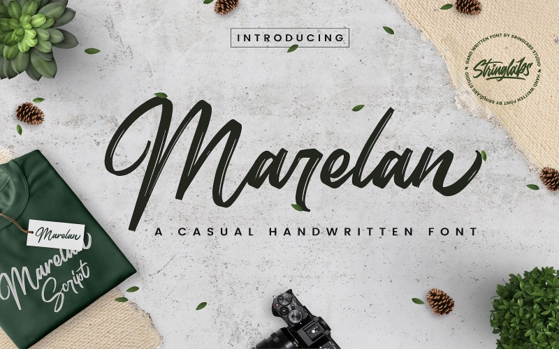 Download Шрифт "Marelan - Casual Handwritten Font" / Marelan - Casual Handwritten Font - Шрифт на тему графика handwritten,handbrush,script,logotype,otf,ttf,casual,letter,typography,handwritting,ligatures,calligraphy,handdrawn,handlettering