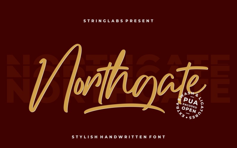 Northgate - Stylowa odręczna czcionka