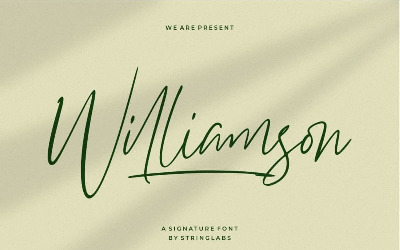 Williamson - luksusowa czcionka z podpisem