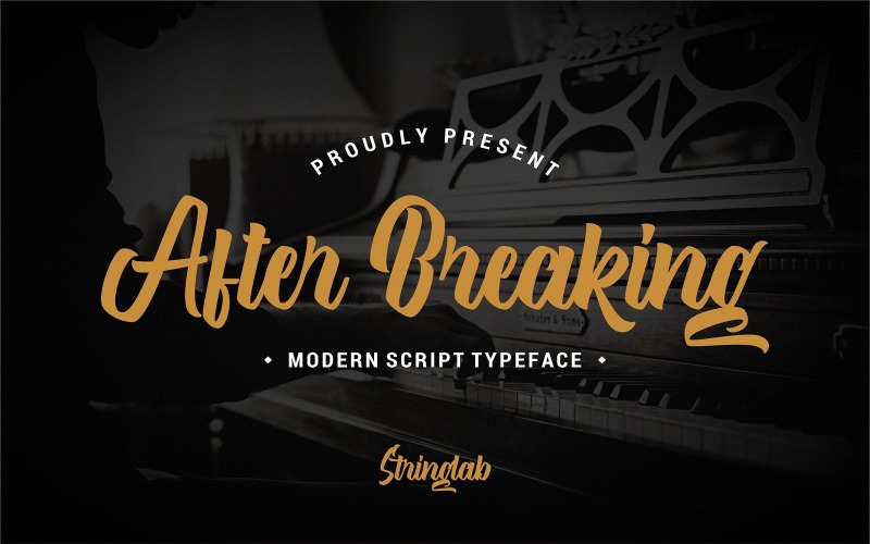 Download Шрифт "After Breaking - Modern Script Typeface Font" / After Breaking - Modern Script Typeface Font - Шрифт на тему графика script,bold,calligraphy,handlettering,handdrawn,handwritten,boldscript,logotype,typeface,font,alternates,ligatures,casual,classic,grunge