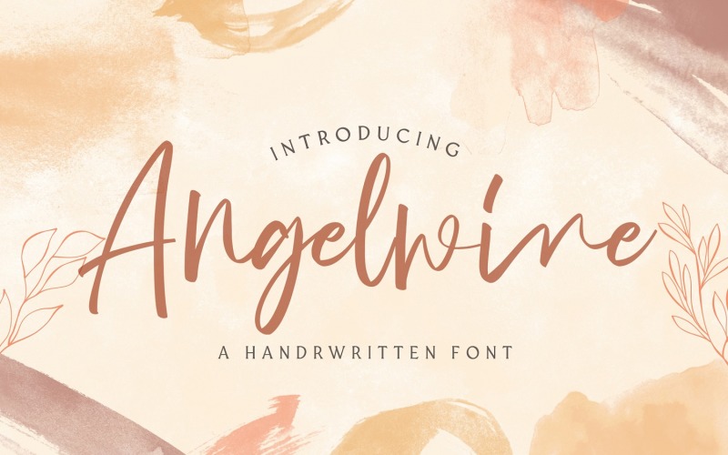 Angelwine - Handgeschreven lettertype