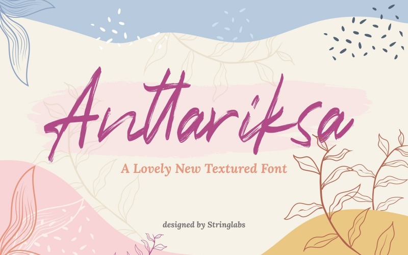 Anttariksa - fonte cursiva com pincel