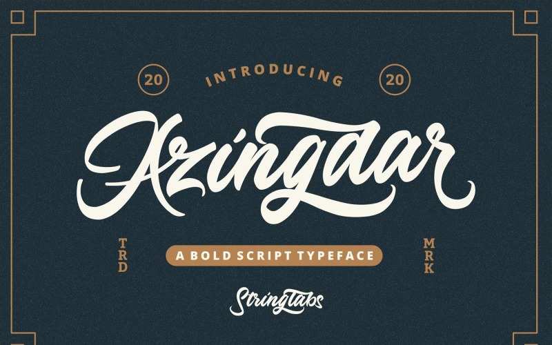 Download Шрифт "Azingdar - Retro Bold Cursive Font" / Azingdar - Retro Bold Cursive Font - Шрифт на тему графика retro,cursive,lettering,bold,script,calligraphy,vintage,handlettering,handdrawn,groovy,typeface,classic,80s,sporty,hipster