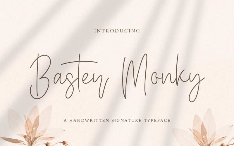 Baster Monky - Fuente cursiva Monoline