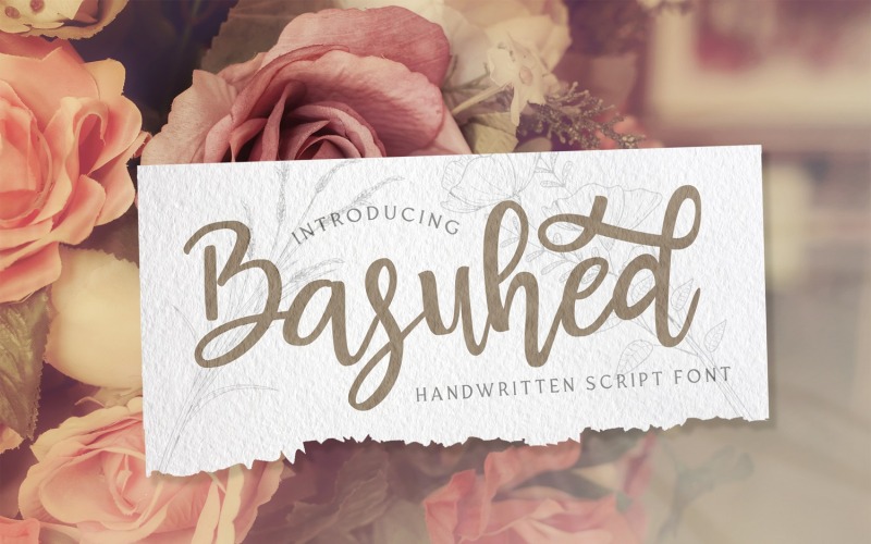 Basuhed - Handskrivet typsnitt