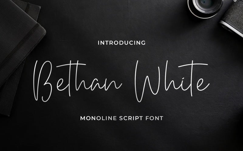 Bethan White-Monoline草书字体