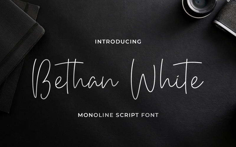 Download Шрифт "Bethan White - Monoline Cursive Font" / Bethan White - Monoline Cursive Font - Шрифт на тему графика calligraphy,handlettering,handwritten,logotype,signature,luxury,wedding,feminime,classy,stylish,casual,thin,elegant,monoline,whimsical