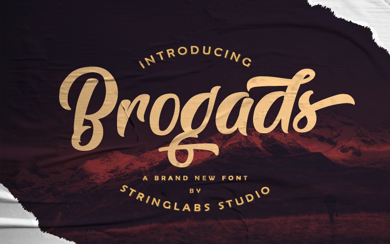 Brogads - Bold Script Retro betűtípus