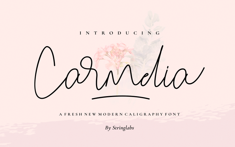 Carmelia - шрифт современной каллиграфии