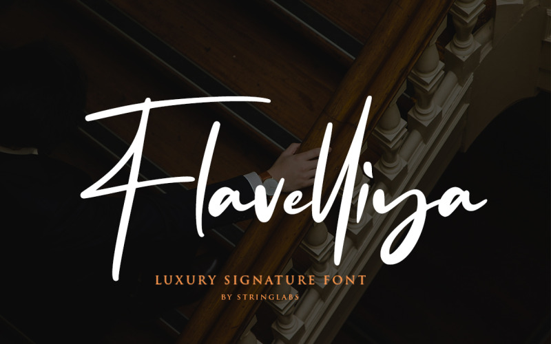 Flavellya - Luxury Signature Font