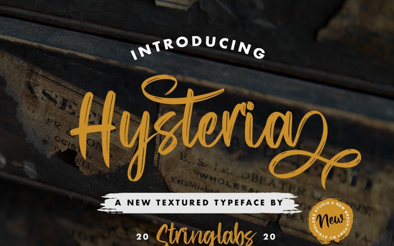 Download Шрифт "Hysteria - Stylish Cursive Font" / Hysteria - Stylish Cursive Font - Шрифт на тему графика calligraphy,handlettering,handwritten,brush,script,alternates,modern,feminime,classy,stylish,casual,handdrawn,elegant,ligature,whimsical
