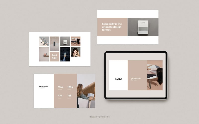 MACA - Media Kit PowerPoint template - TemplateMonster