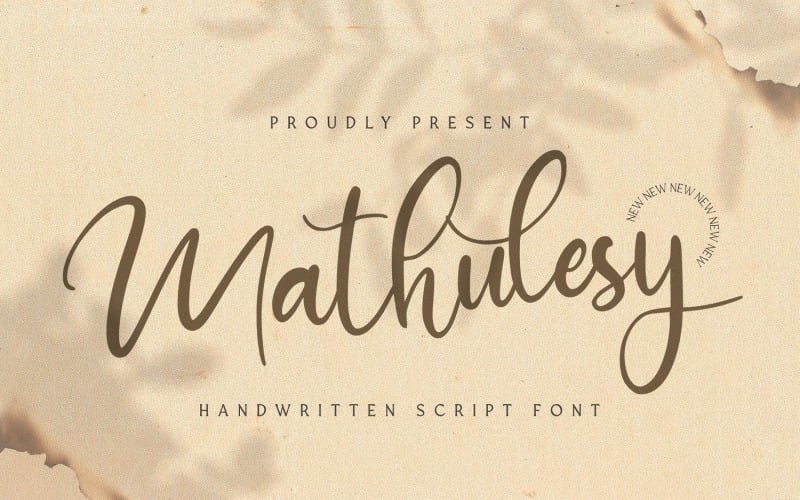 Mathulesy - Kézírásos betűtípus