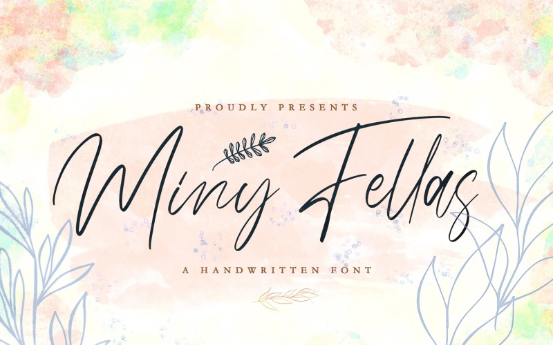 Miny Fellas - Moderne handschriftliche Schrift
