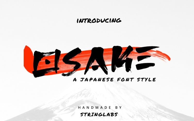 Download Шрифт "Osake - Japanese Font" / Osake - Japanese Font - Шрифт на тему графика calligraphy,handlettering,japanese,asian,ink,bold,japan,stylish,casual,handdrawn,elegant,brush,kyoto,fuji,ninja