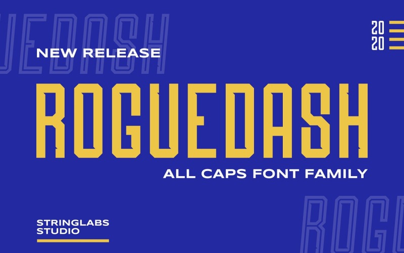 Roguedash - Stílusos Sans családi betűtípus