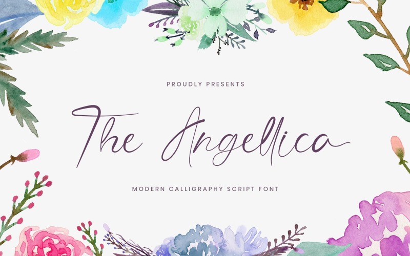 The Angellica - Fuente de caligrafía moderna