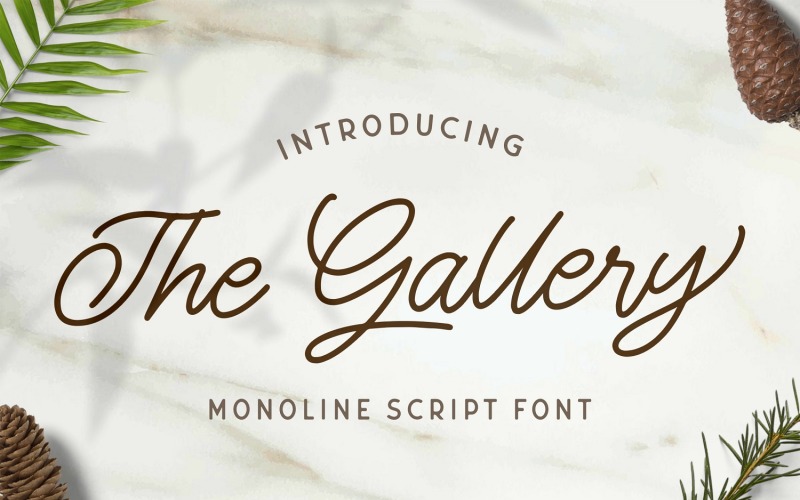 Download Шрифт "The Gallery - Monoline Cursive Font" / The Gallery - Monoline Cursive Font - Шрифт на тему графика monoline,retro,vintage,script,font,calligraphy,handwritten,handdrawn,80s,wedding,handlettering,logotype,mono,line,grunge