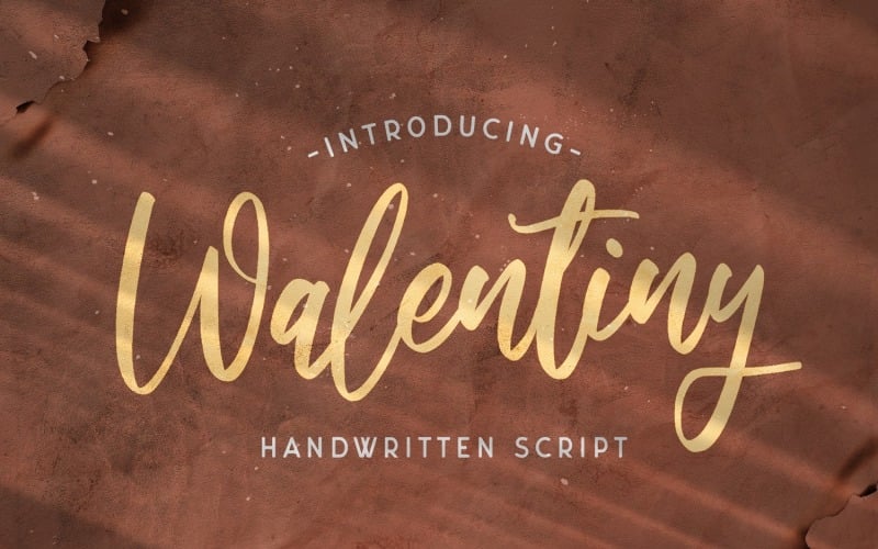 Валентина - рукописний шрифт